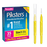 Piksters 35-pack size 3 interdental brushes front view