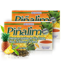 PIÑALIM GN+ VIDA twin-pack box supports a convenient nightly detox routine.