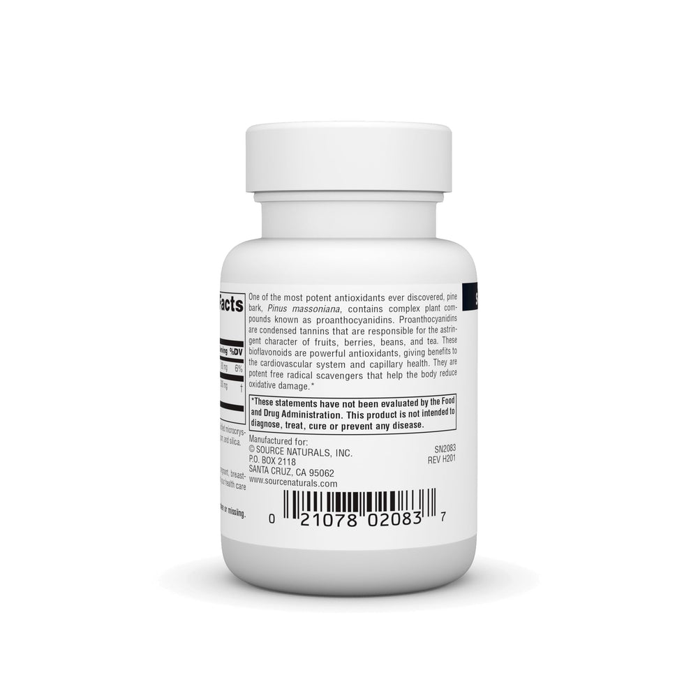 Graphic showing proanthocyanidins from pine bark