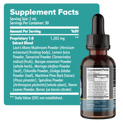 Dropper dispensing Pineal Guardian X drops into a glass