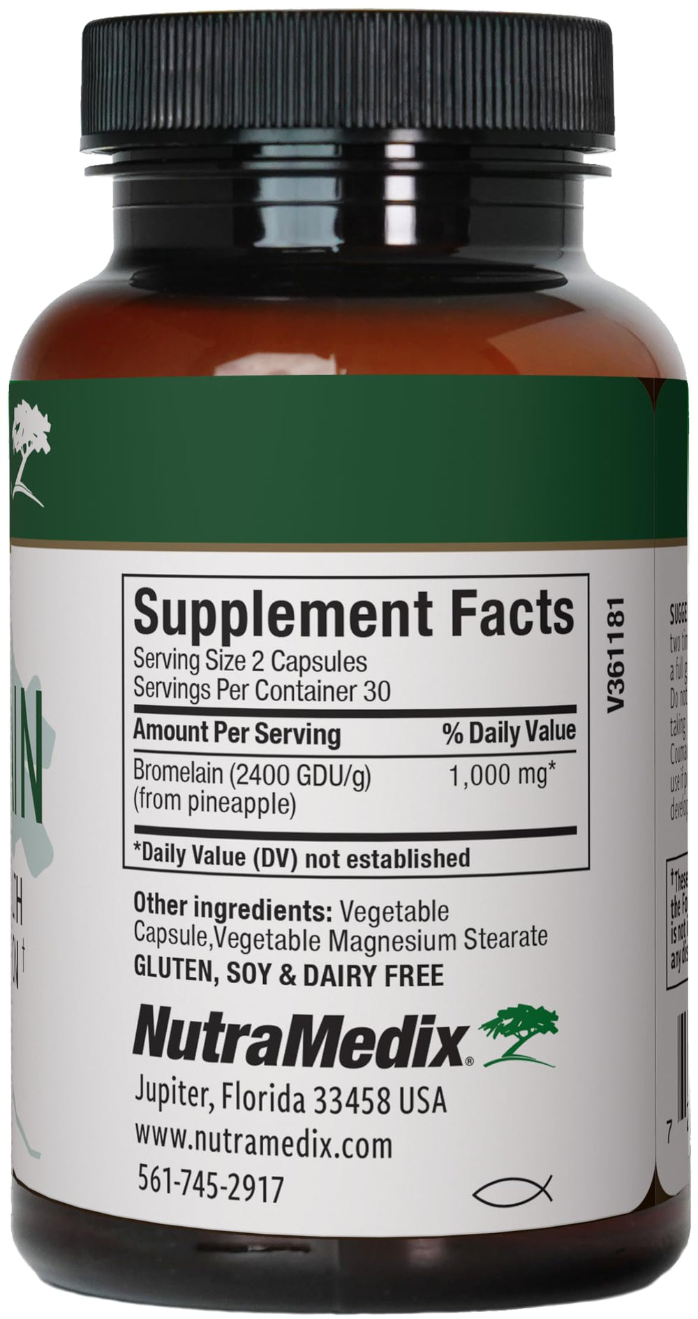 Bromelain 1,000 mg proteolytic enzymes from pineapple