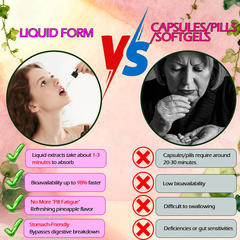 Pineapple-flavored liquid collagen drops