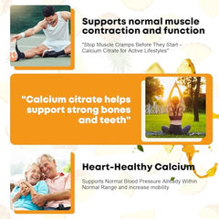 Pineapple-flavored sugar-free calcium citrate drops