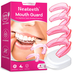 Pink moldable mouth guard designed for women