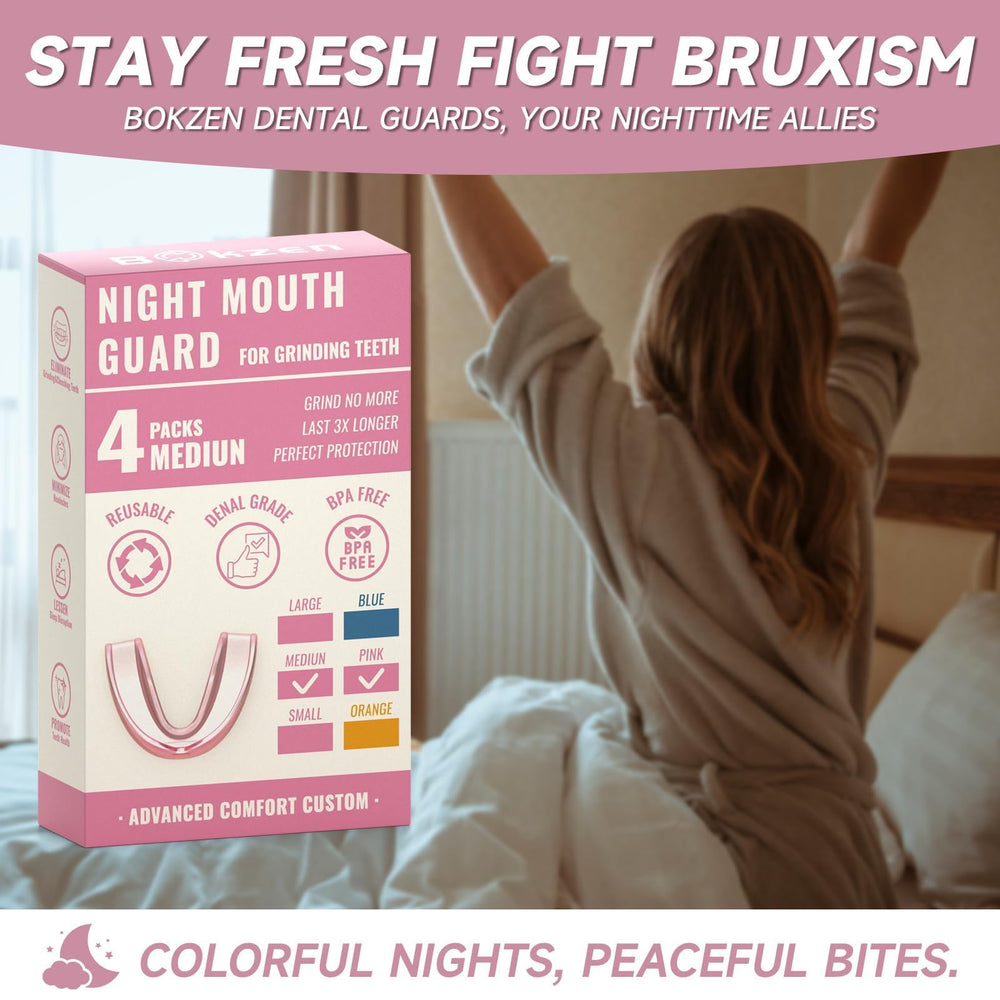 Easy-clean pink night guard with toothbrush-friendly surface