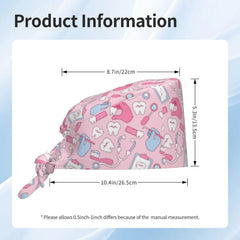 Nurse wearing pink scrub cap