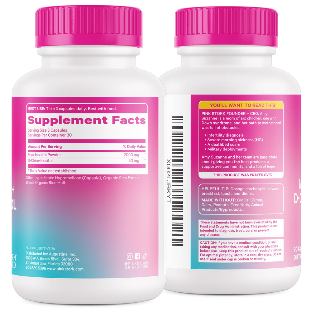 Third-party tested Pink Stork Inositol in a cGMP-certified lab