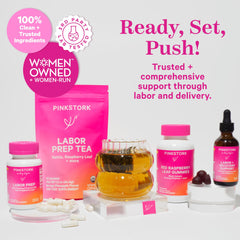 Postpartum recovery concept with nutrients visual