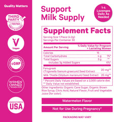 Front of Pink Stork Lactation Sweets box with branding
