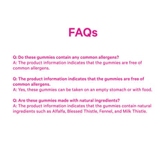 Lactation product information graphic with Raspberry flavor