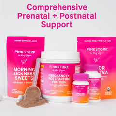 Pink Stork prenatal postpartum use routine scene for busy moms