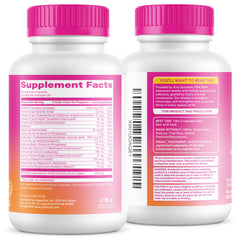 Lifestyle moment of a mom-to-be taking Pink Stork prenatal daily