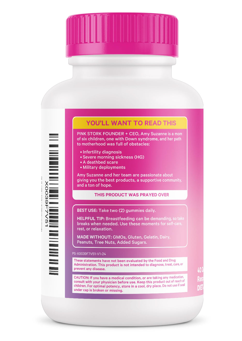 Pink Stork founder logo indicating women-owned company