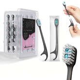 Pinkart 5-in-1 disposable toothbrush with prepasted toothpaste, travel-size.