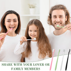 Assorted four color toothbrushes in package