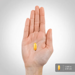 180 softgels in bottle close-up