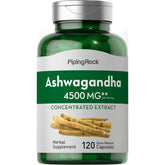 Piping Rock Ashwagandha 4500mg bottle - 120 capsules