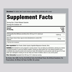Ashwagandha capsules closeup