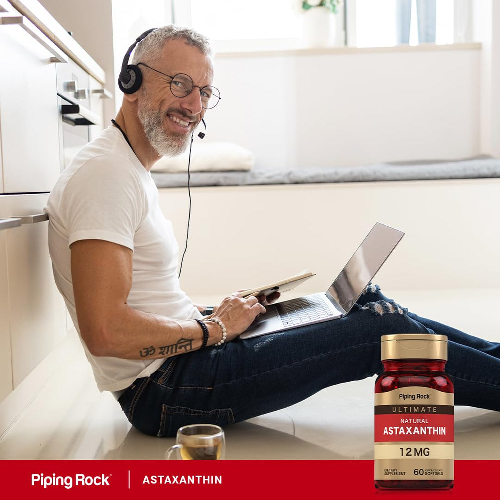 Piping Rock Astaxanthin 12mg packaging box