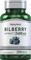 Piping Rock Bilberry Extract Capsules bottle with label