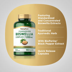 Supplement facts and Boswellia Serrata complex ingredients