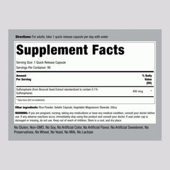 Piping Rock broccoli seed extract close-up highlights natural sulforaphane source