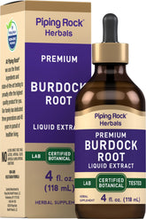 Piping Rock Burdock Root Tincture 4 oz bottle with front label
