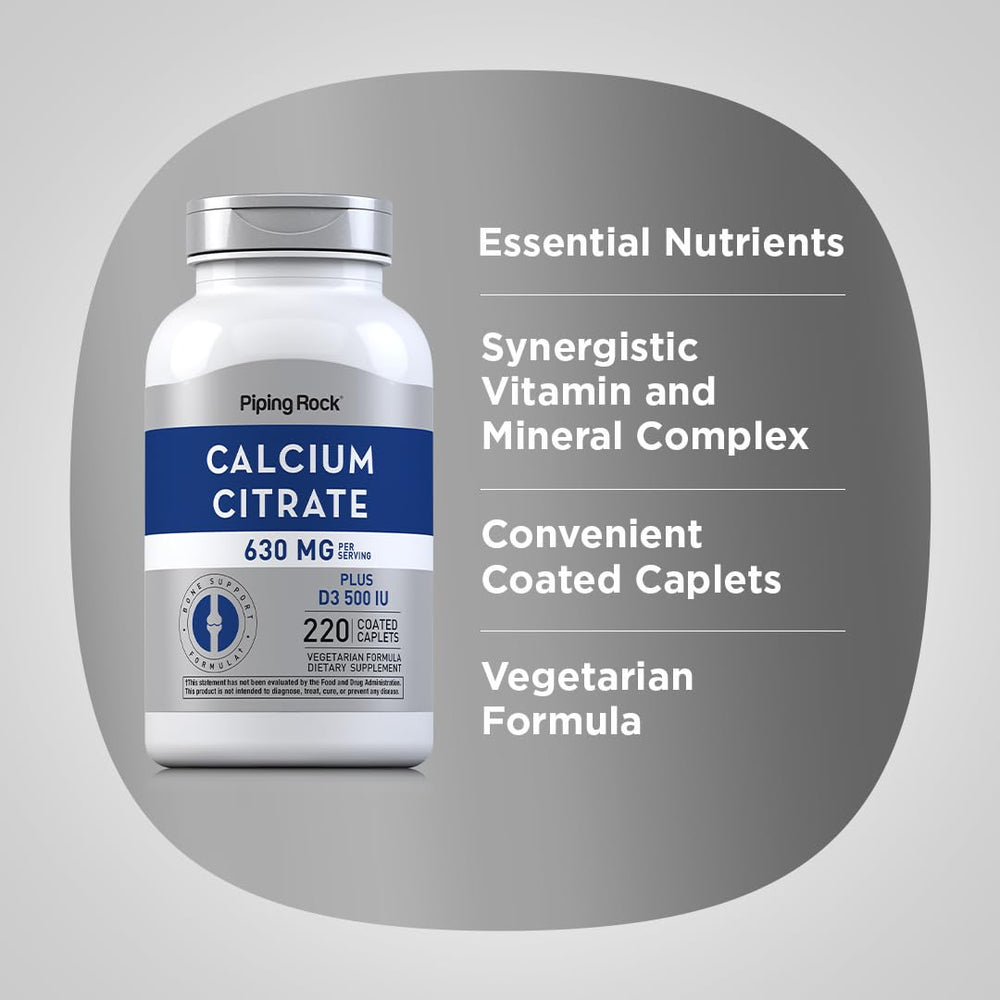 Non-GMO and gluten-free calcium supplement