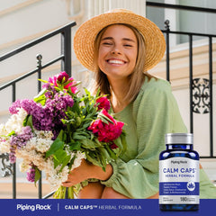 Passion flower detail in Piping Rock Calm Capsules