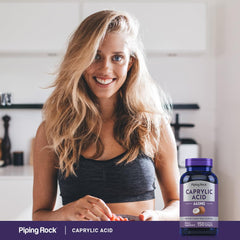 Piping Rock Caprylic Acid 660 mg packaging and bottle