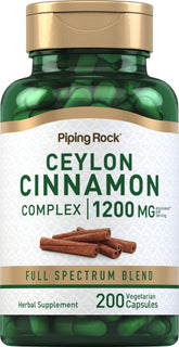 Hero image of Piping Rock Ceylon Cinnamon Complex Capsules 200-count bottle