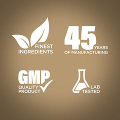 Bottle highlighting non-GMO and gluten-free attributes