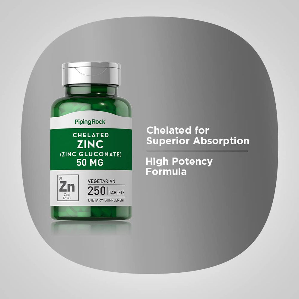 Vegetarian, Non-GMO, Gluten Free symbols on zinc bottle