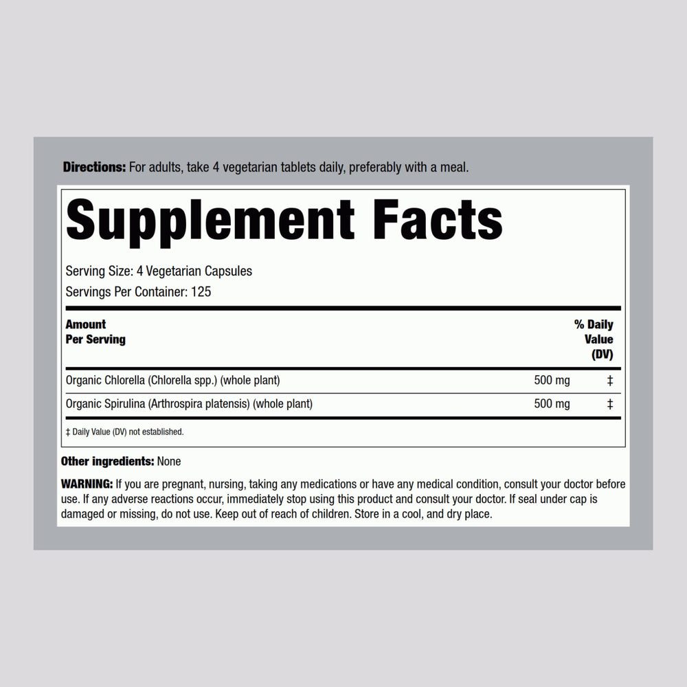 Bottle label showing organic, non-GMO, gluten-free claims