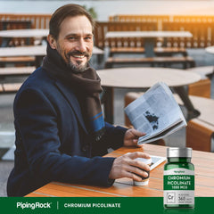 Product label on Piping Rock Chromium Picolinate 1000mcg bottle