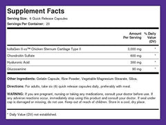 Piping Rock ingredients graphic highlights hyaluronic acid and chondroitin benefits