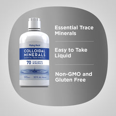 Lab purity seal and ingredients for Colloidal Minerals Liquid