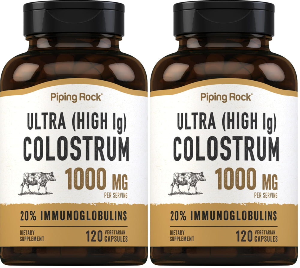 Piping Rock Colostrum bottle with 120 capsules