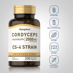 Supplement ingredients panel for Cordyceps CS-4