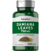 Front view of Piping Rock Damiana Leaf Capsules bottle