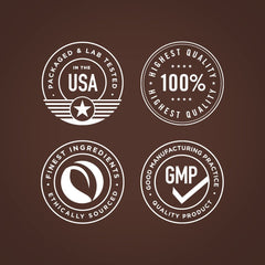 Laboratory tested seal and trusted ingredients