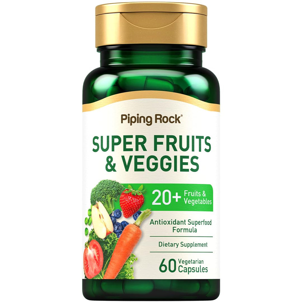 Piping Rock Fruits and Veggies supplement bottle with 60 capsules