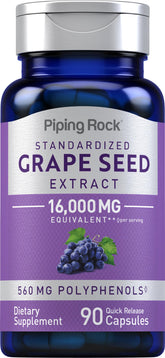Piping Rock Grape Seed Extract Capsules bottle - 16,000mg