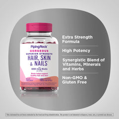 Piping Rock Hair Skin and Nails Vitamins packaging