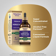 Laboratory testing seal on Horsetail Extract bottle