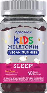 Piping Rock Kids Melatonin Gummy 1mg bottle – Cherry flavor