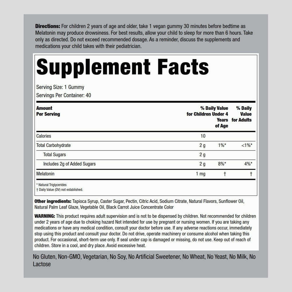 Assorted Piping Rock melatonin gummies in cherry flavor