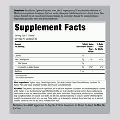 Assorted Piping Rock melatonin gummies in cherry flavor