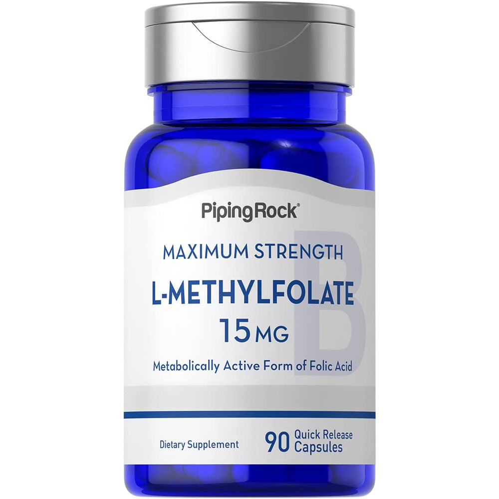 Piping Rock L-Methylfolate 15 mg bottle