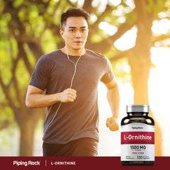 Brand label and ingredients on the L-Ornithine bottle